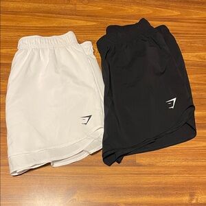 Women’s Black and White Gymshark Shorts